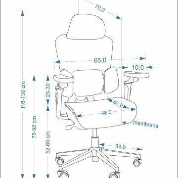 Фото2.Офісний стілець CUBUS чорний