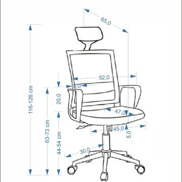 Фото1.Офісний стілець DUKE чорний