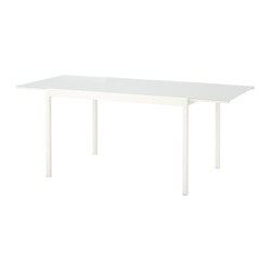 Фото1.Раскладной стол белый 125 / 188x85 GLIVARP 203.347.00 IKEA