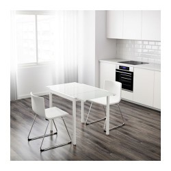 Фото2.Стіл розкладний, білий 75/115x70 GLIVARP 503.347.08 IKEA
