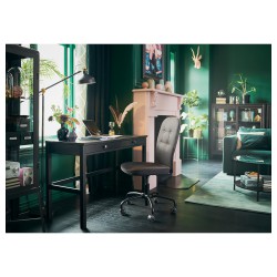Фото1.Письменный стол темно коричневый HEMNES IKEA 103.632.17
