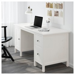 Фото7.Письменный стол белый HEMNES IKEA 702.457.25