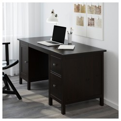 Фото7.Письменный стол темно-коричневый HEMNES IKEA 602.457.21