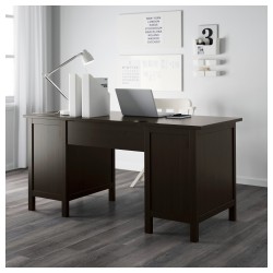 Фото3.Письменный стол темно-коричневый HEMNES IKEA 602.457.21