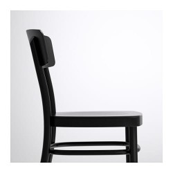 Фото2.Кресло черное IDOLF 802.251.66 IKEA