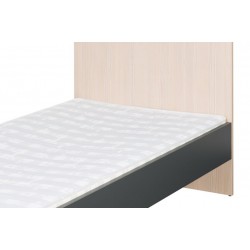 Фото1.Ліжко 90  IKAR 50 SZYNAKA графіт / білий /сосна авола