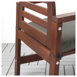 Фото1.Комплект садовый IKEA ÄPPLARÖ 492.920.64 (стол + скамья + 2 кресла) коричневый