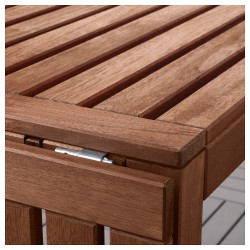 Фото2.Комплект садовый IKEA ÄPPLARÖ 492.920.64 (стол + скамья + 2 кресла) коричневый
