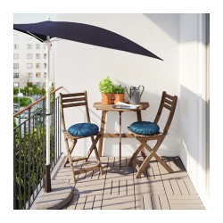 Фото1.​Комплект садовый IKEA ASKHOLMEN (стол + 2 стула) 091.835.28 светло-коричневый