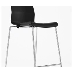 Фото5.Барный стул IKEA GLENN черный хром 802.032.25