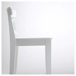 Фото1.Барний стілець IKEA INGOLF білий 101.226.47