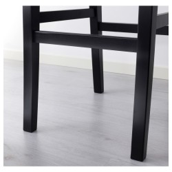 Фото1.Барний стілець IKEA INGOLF коричнево-черный 902.485.15