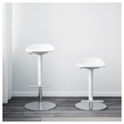 Фото3.Барний стілець IKEA JANINGE білий 702.460.89