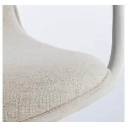 Фото1.Кресло IKEA LÅNGFJÄLL поворотное бежевый белый 492.527.65