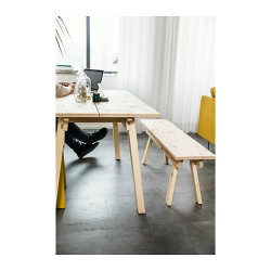 Фото3.Стол сосновый 135x80 INDUSTRIELL 403.945.28 IKEA
