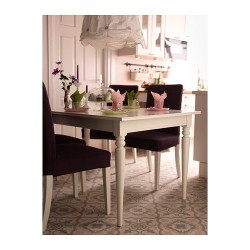 Фото6.Розкладний стіл 155/215x87 білий INGATORP 702.214.23  IKEA