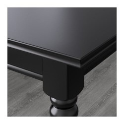 Фото3.Розкладний стіл чорний 155/215x87  INGATORP 902.224.07 IKEA
