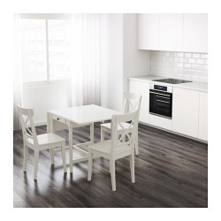 Фото2.Стіл  білий 65/123x78 cm INGATORP 004.231.08 IKEA