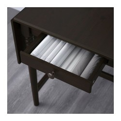 Фото4.Стол c откидными полами, черно-коричневый 59/88 / 117x78 INGATORP 802.214.27 IKEA