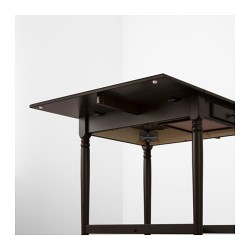 Фото6.Стол c откидными полами, черно-коричневый 59/88 / 117x78 INGATORP 802.214.27 IKEA
