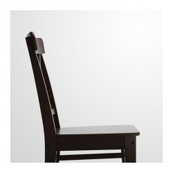 Фото2.Кресло коричнево-черное INGOLF 602.178.22 IKEA