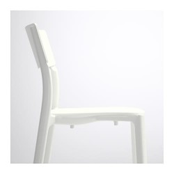 Фото4.Кресло белое JANINGE 002.460.78 IKEA