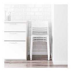 Фото3.Кресло белое JANINGE 002.460.78 IKEA