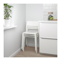 Фото9.Кресло белое JANINGE 002.460.78 IKEA