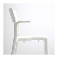 Фото5.Кресло белое с подлокотниками  JANINGE 802.805.15 IKEA
