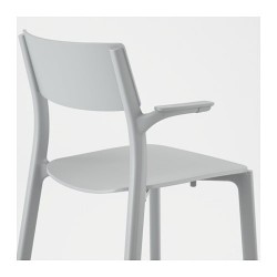 Фото6.Крісло сіре з підлокітниками JANINGE 402.805.17 IKEA
