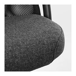 Фото2.Кресло IKEA JÄRVFJÄLLET поворотное темно-серый черный 992.756.32
