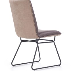 Фото4.Комплект обеденный HALMAR стол HOUSTON и стулья K-270 180/90/76 см. Орех + Черный