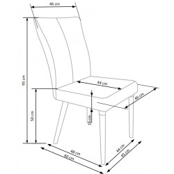 Фото1.Комплект обеденный HALMAR стол MONTREAL и стулья K-273 180-220 / 90/76 cm Белый