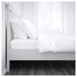 Фото3.Каркас кровати, белая морилка 120х200 HEMNES IKEA 802.495.58