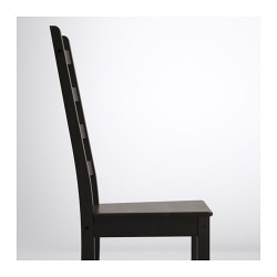 Фото2.Кресло коричнево-черное KAUSTBY 401.822.44 IKEA