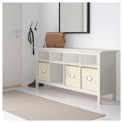 Фото3.Консольный стол белая морилка HEMNES IKEA 002.518.14