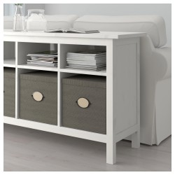 Фото2.Консольный стол белая морилка HEMNES IKEA 002.518.14