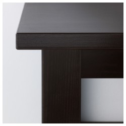 Фото2.Консольный стол черно-коричневый HEMNES IKEA 002.518.09