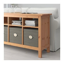 Фото4.Консольный стол светло-коричневый HEMNES IKEA 502.821.39