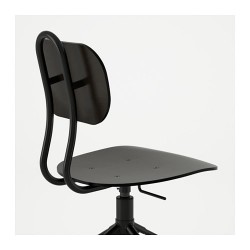 Фото2.Крісло поворотне чорне KULLABERG 903.255.18 IKEA