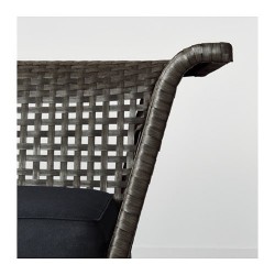 Фото1.Садово-кутова секція, чорно-коричнева KUNGSHOLMEN 102.670.46 IKEA