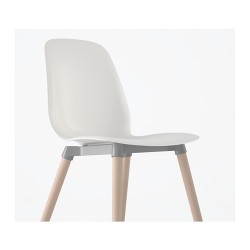 Фото4.Кресло белое Ernfrid береза LEIFARNE 591.278.08 IKEA