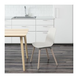 Фото1.Кресло белое Ernfrid береза LEIFARNE 591.278.08 IKEA
