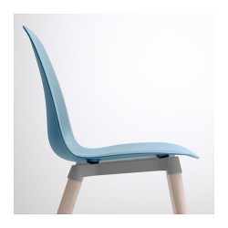 Фото2.Крісло блакитне Ernfrid береза LEIFARNE 991.278.06  IKEA