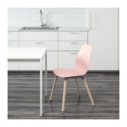 Фото1.Крісло рожеве Ernfrid береза LEIFARNE 992.195.18 IKEA