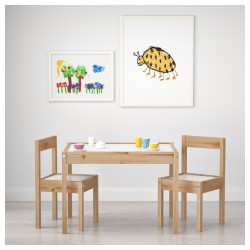 Фото2.Детский столик и два кресла LÄTT IKEA