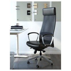 Фото2.​Кресло офисное IKEA MARKUS поворотное черное 401.031.00
