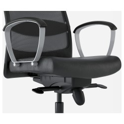 Фото6.​Кресло офисное IKEA MARKUS поворотное черное 401.031.00