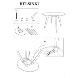 Фото1.Стол Signal Helsinki 100х100 Дуб сонома/Серый
