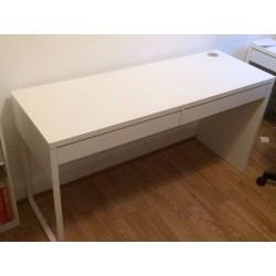 Фото7.Стол письменный белый MICKE IKEA 902.143.08